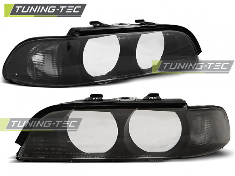 Upgrade Scheinwerferglas für BMW 5er E39 Lim./Touring 95-00 schwarz